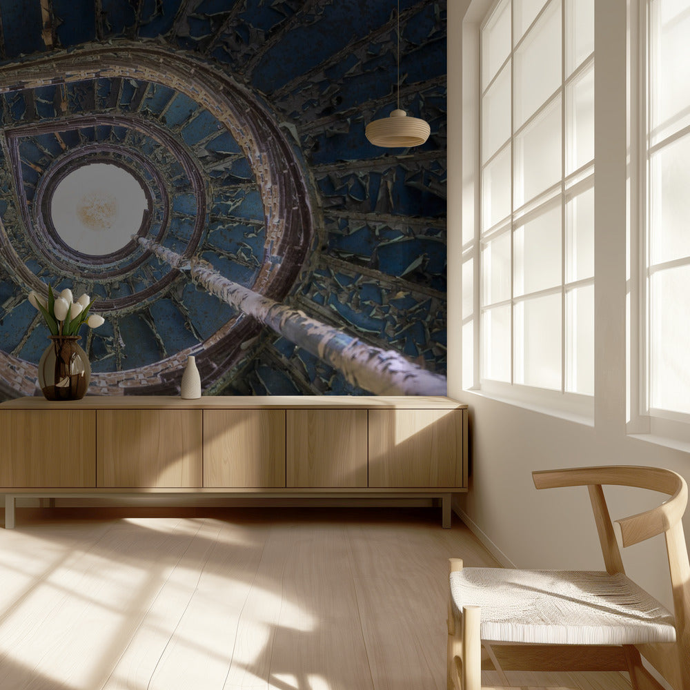 Blue Staircase | Wallpaper