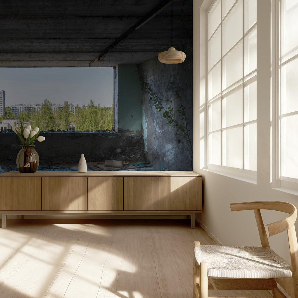 View at Pripyat in Chernobyl | Wallpaper