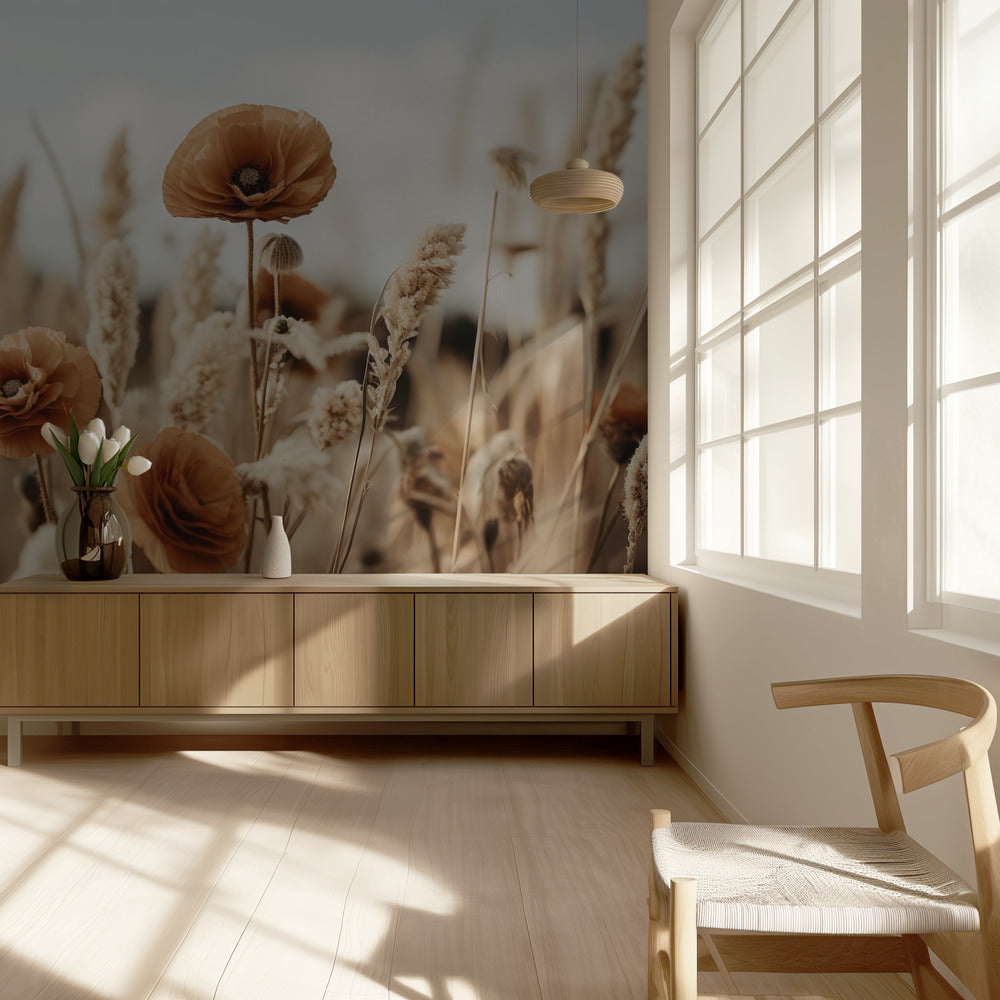 Poppies in Breeze | Wallpaper
