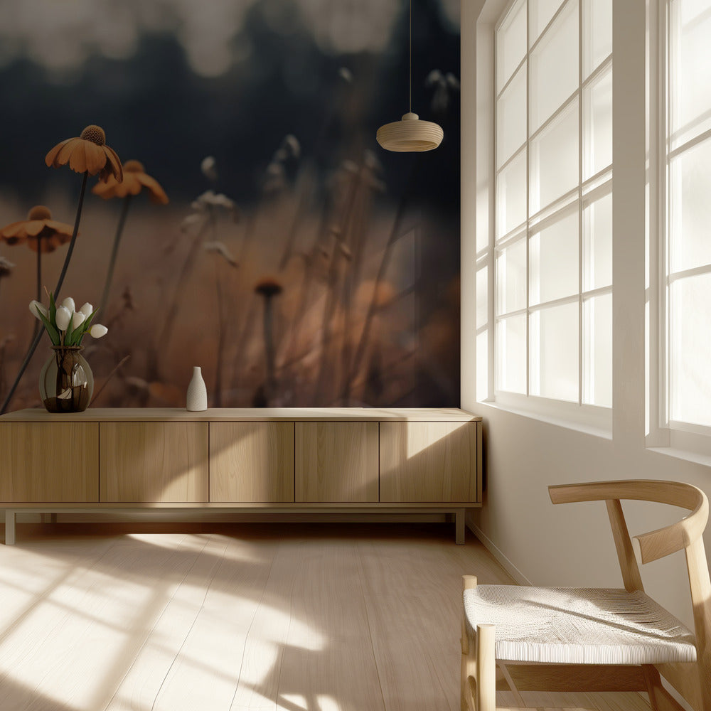 Golden Blossom Field | Wallpaper