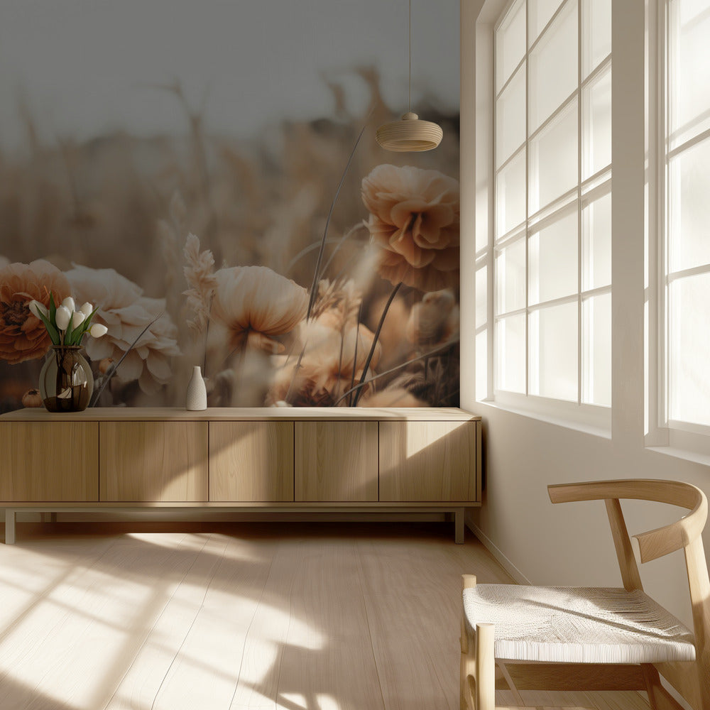 Petals in Sepia | Wallpaper