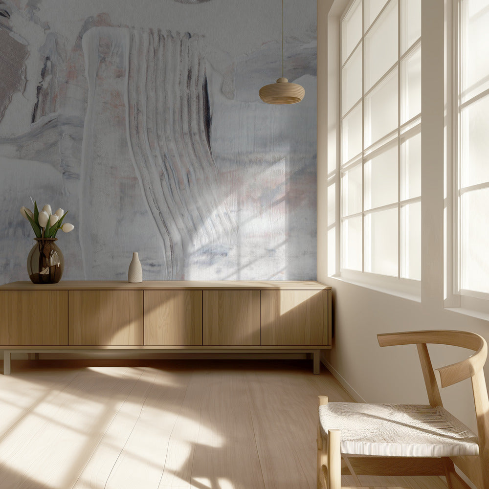 Textured Brushstrokes and Layered Neutral Tones | Wallpaper