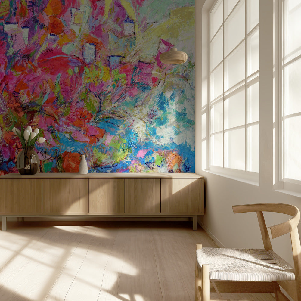 Luminous Petal Cascade | Wallpaper