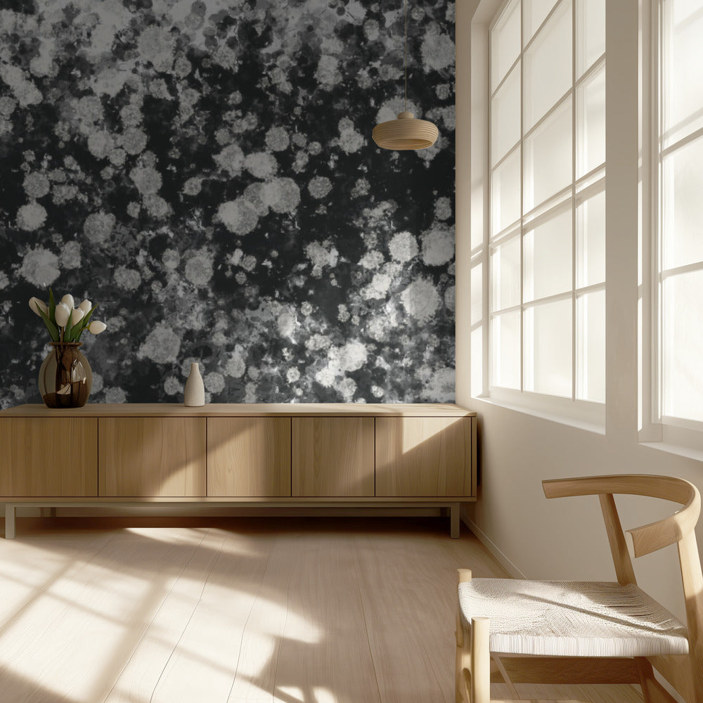 Dynamic Black and White Mystic Dots | Wallpaper