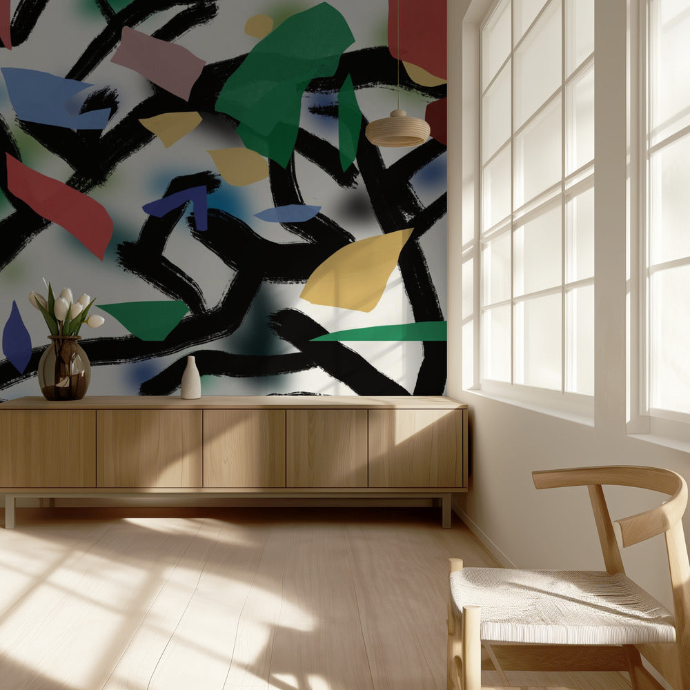 Colorful Branch Dance | Wallpaper