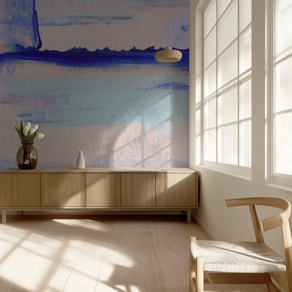 Pastel Colors Blended With Vibrant Blues | Wallpaper