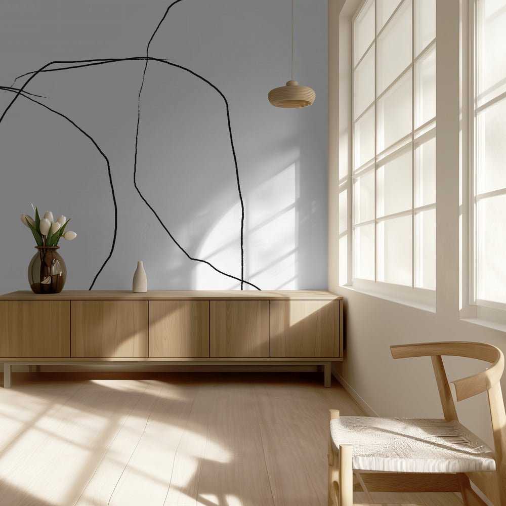 Black Lines On A White Background | Wallpaper