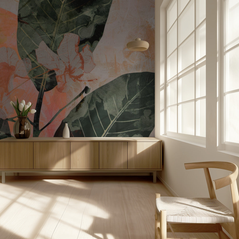 Golden Bloom Fusion | Wallpaper