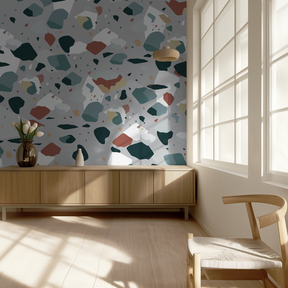 Terrazzo_Grey | Wallpaper