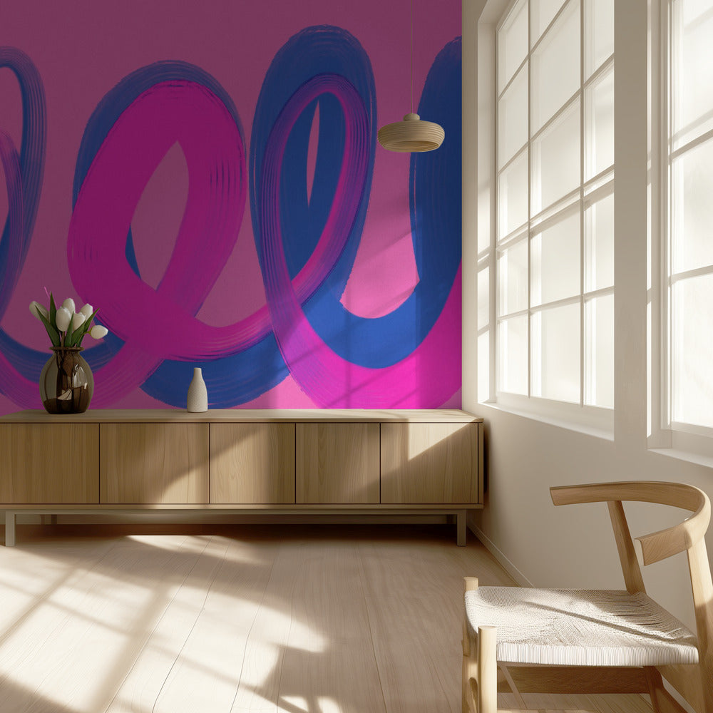 Neon Ribbon Dance | Wallpaper