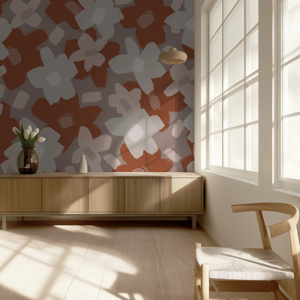 Floral Harmony Burst | Wallpaper