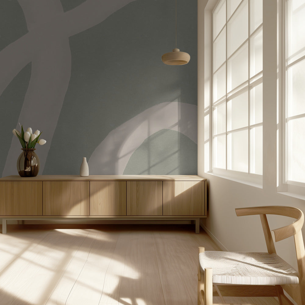 Neutral Abstract Watercolor. Minimalist In Pastel Colors No. 8 | Wallpaper