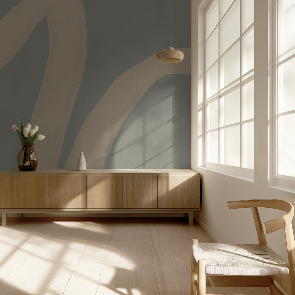 Neutral Abstract Watercolor. Minimalist In Pastel Colors No. 7 | Wallpaper