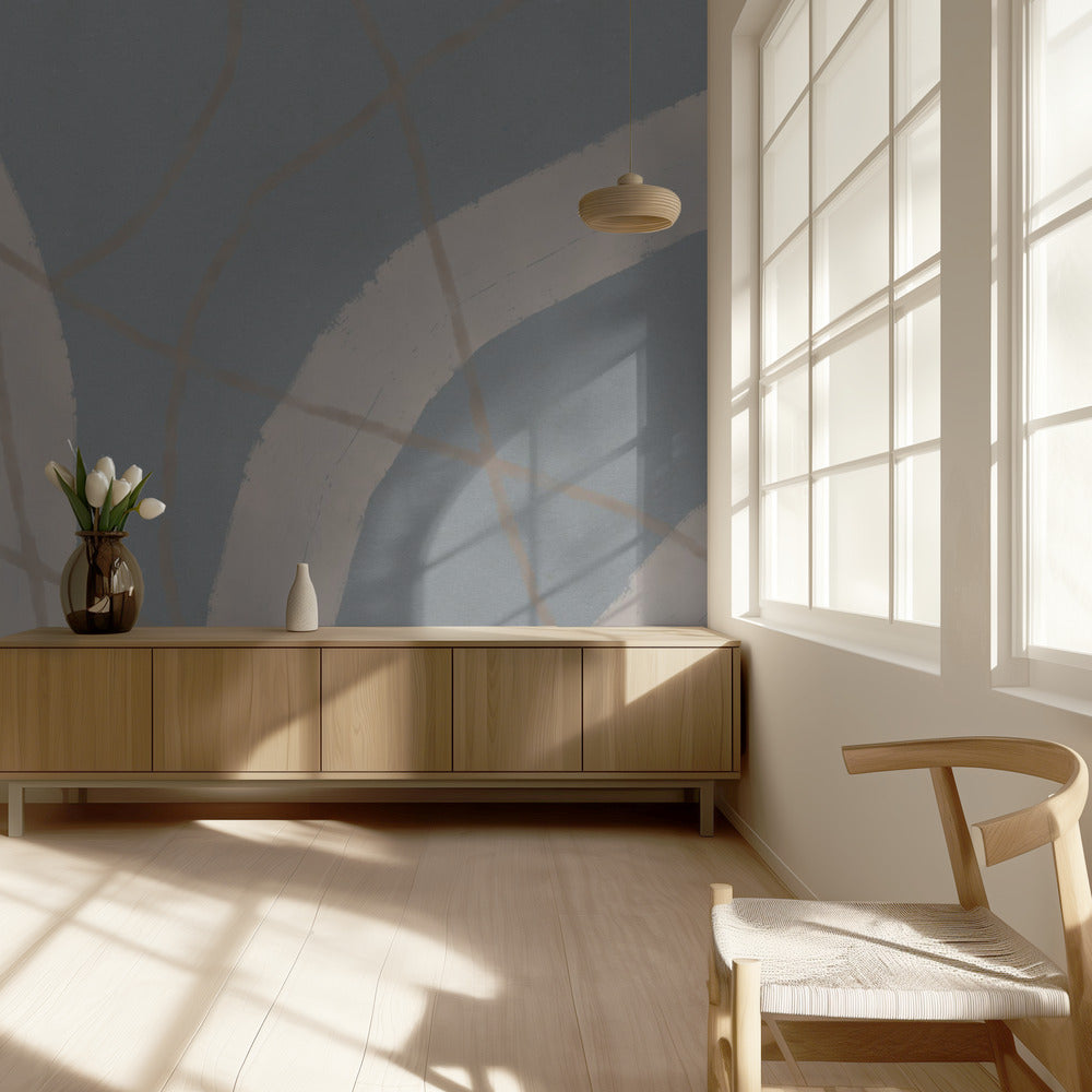 Neutral Abstract Watercolor. Minimalist In Pastel Colors No. 4 | Wallpaper