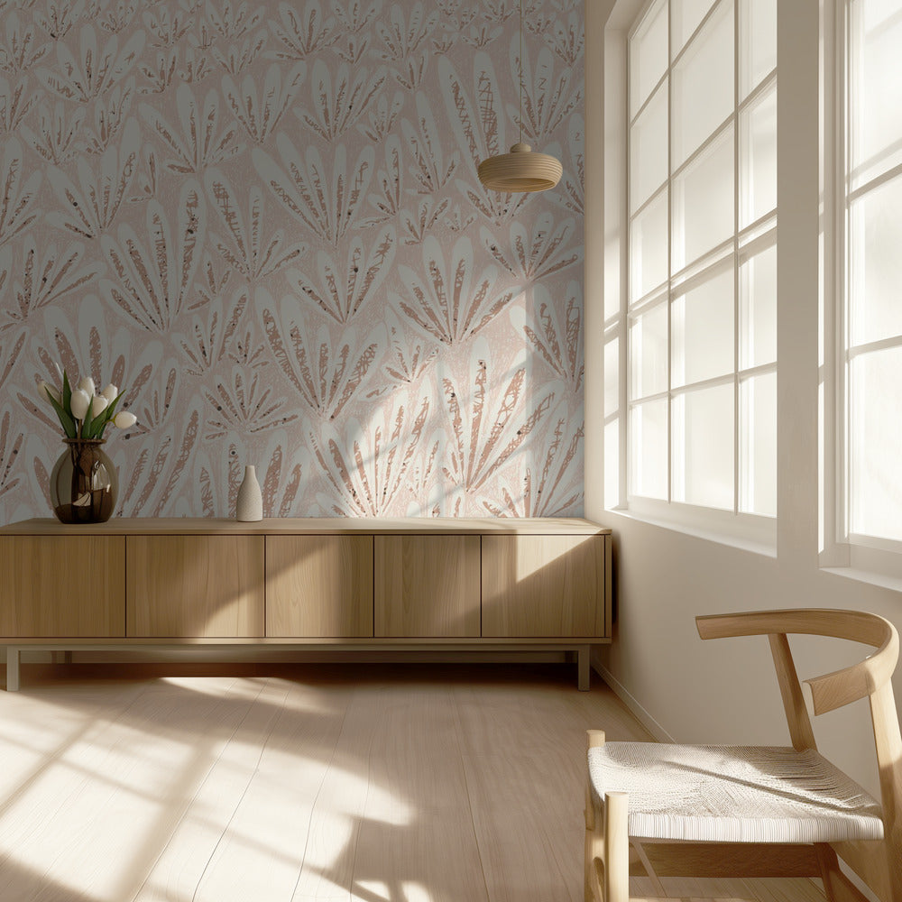 calming essentials meadow chalky rose | Wallpaper