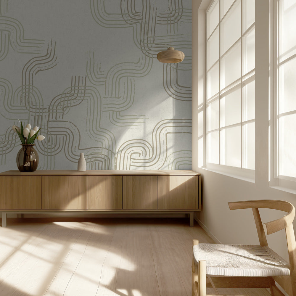 calming essentials traces neutral white | Wallpaper