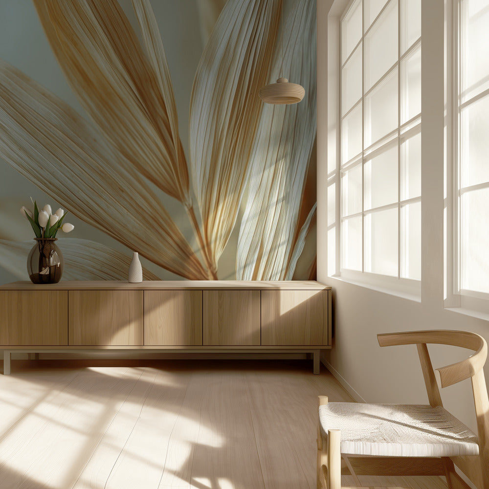 Golden Leaves Harmony | Wallpaper