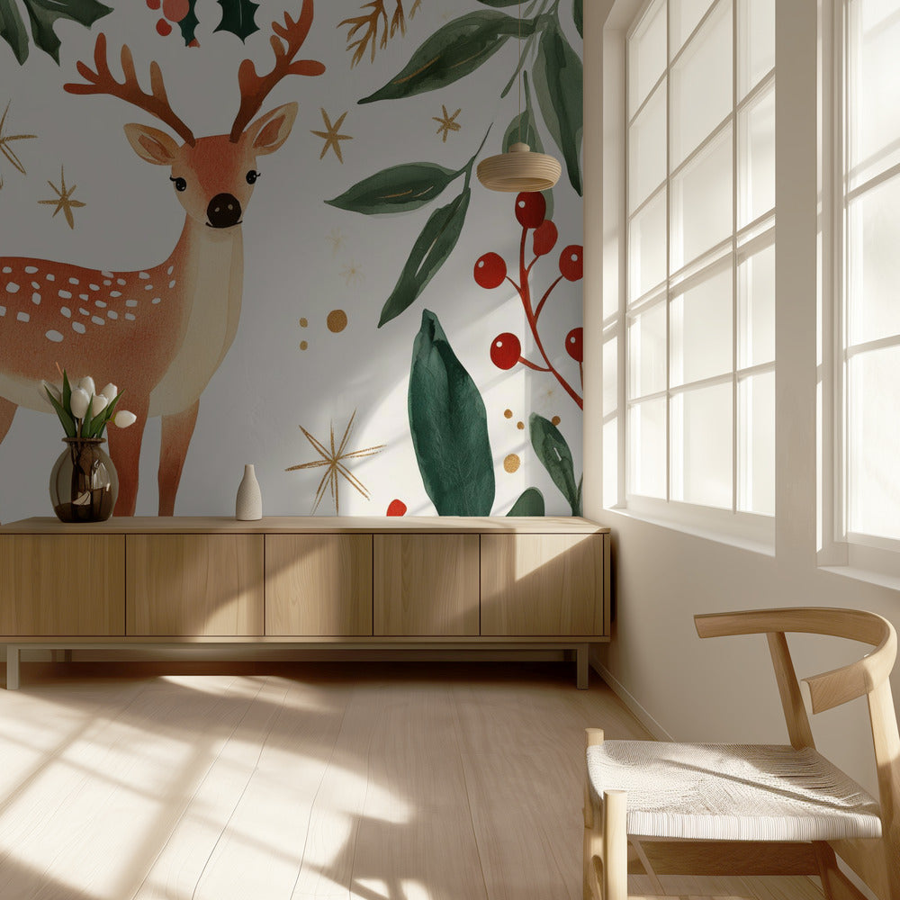 Enchanted Forest Deer | Wallpaper