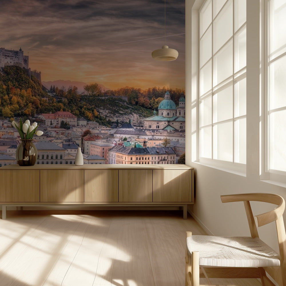 Salzburg in Fall Colors | Wallpaper