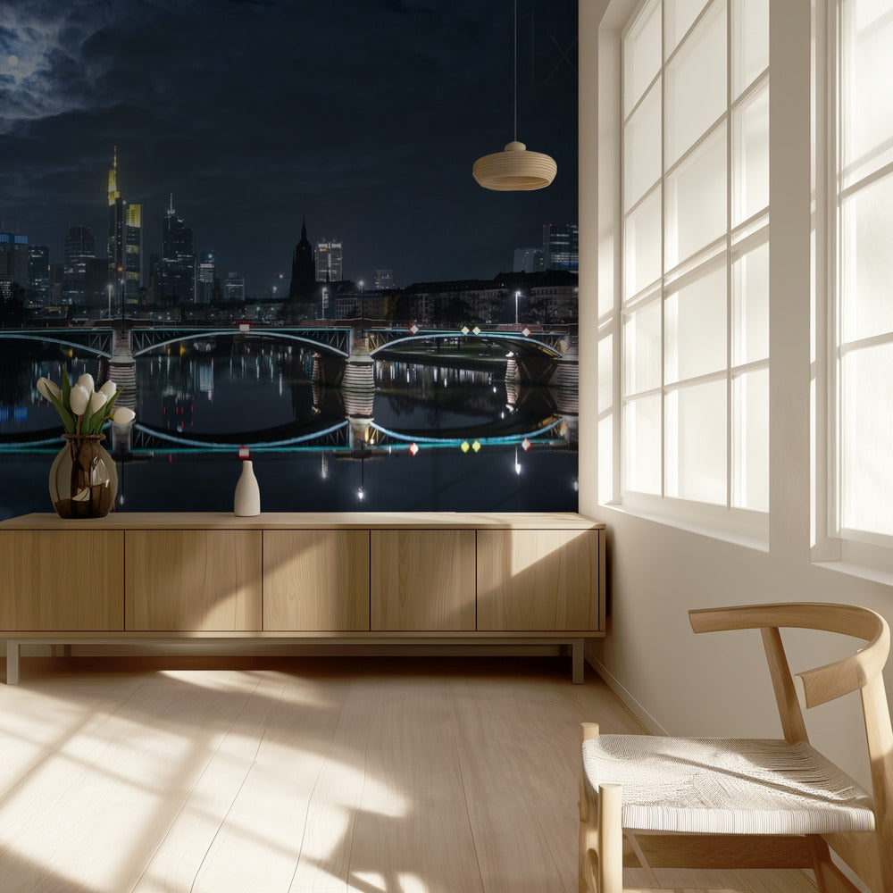 Frankfurt at Full Moon | Wallpaper