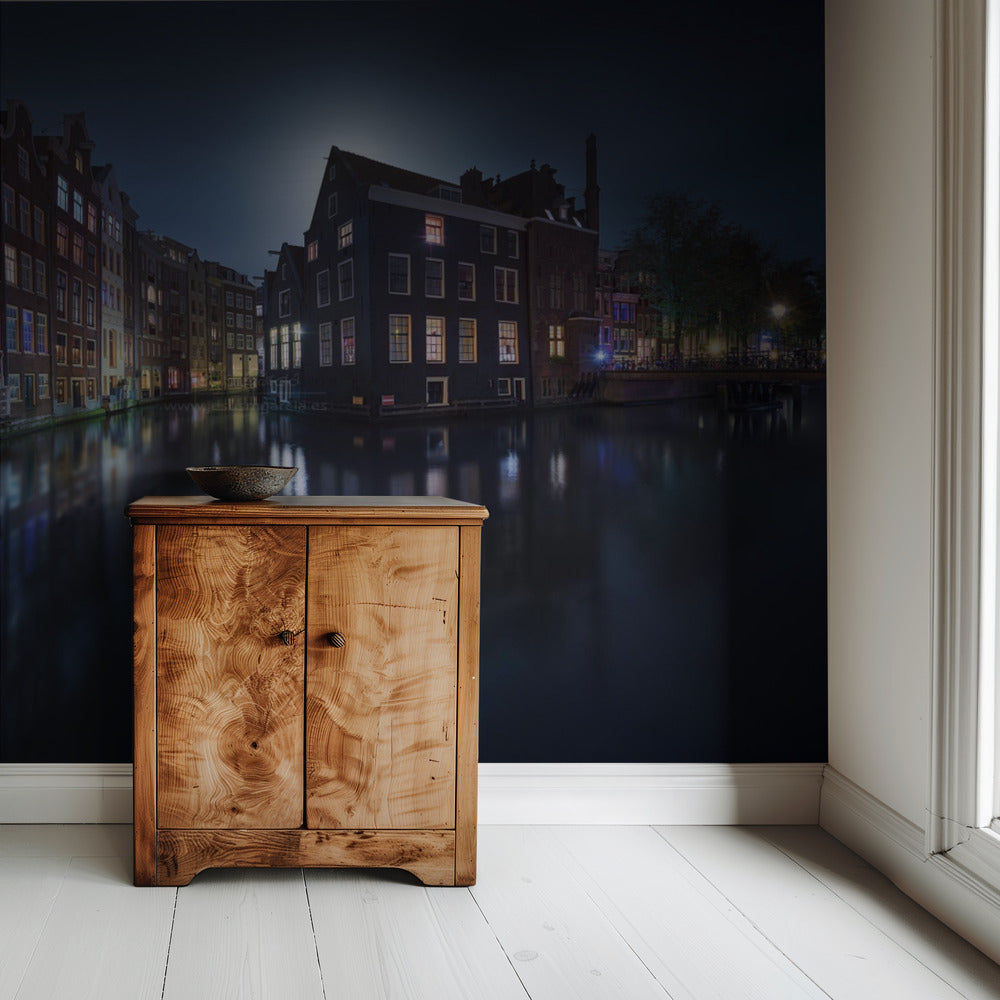 Moonlight over Amsterdam | Wallpaper