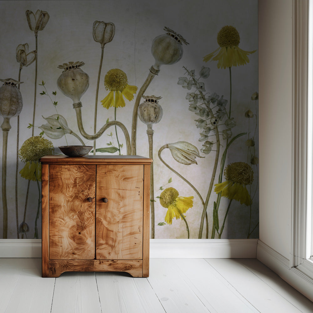 Poppies and Helenium | Wallpaper