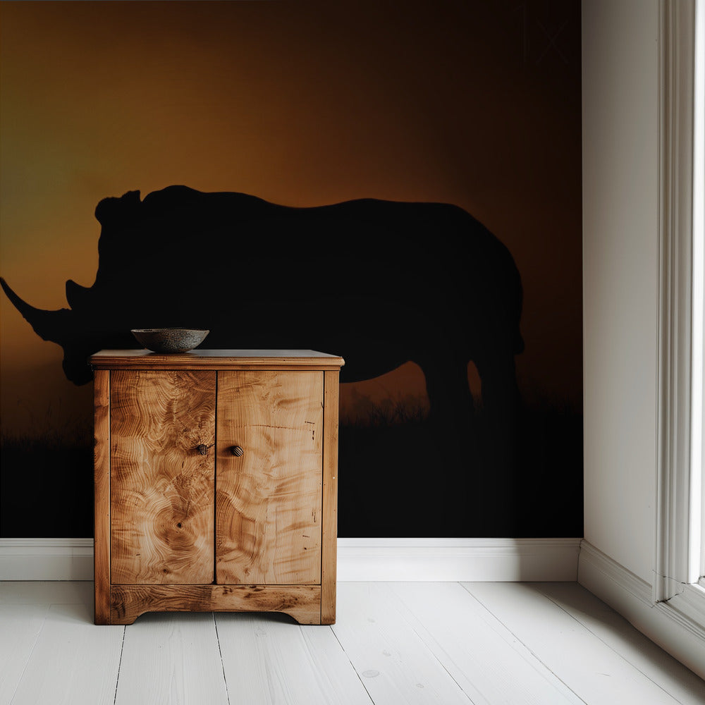 Rhino Sunrise | Wallpaper