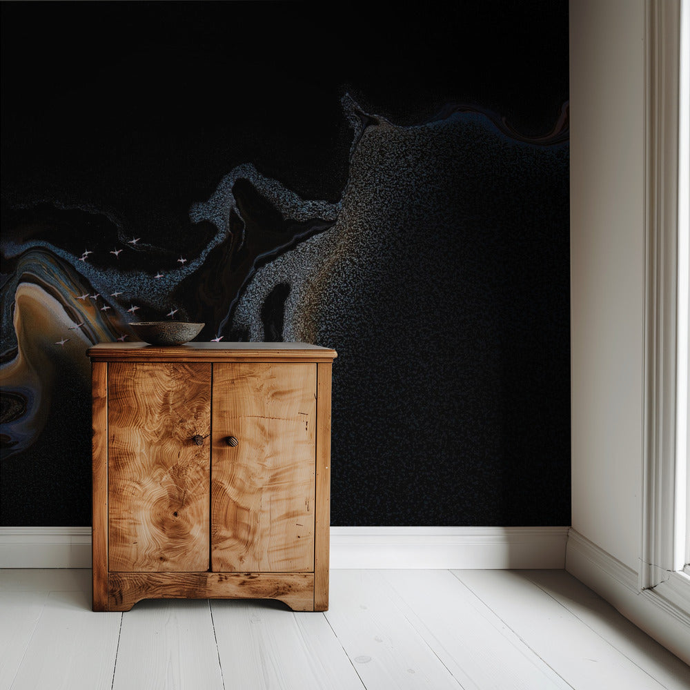 Flamingo over lake | Wallpaper