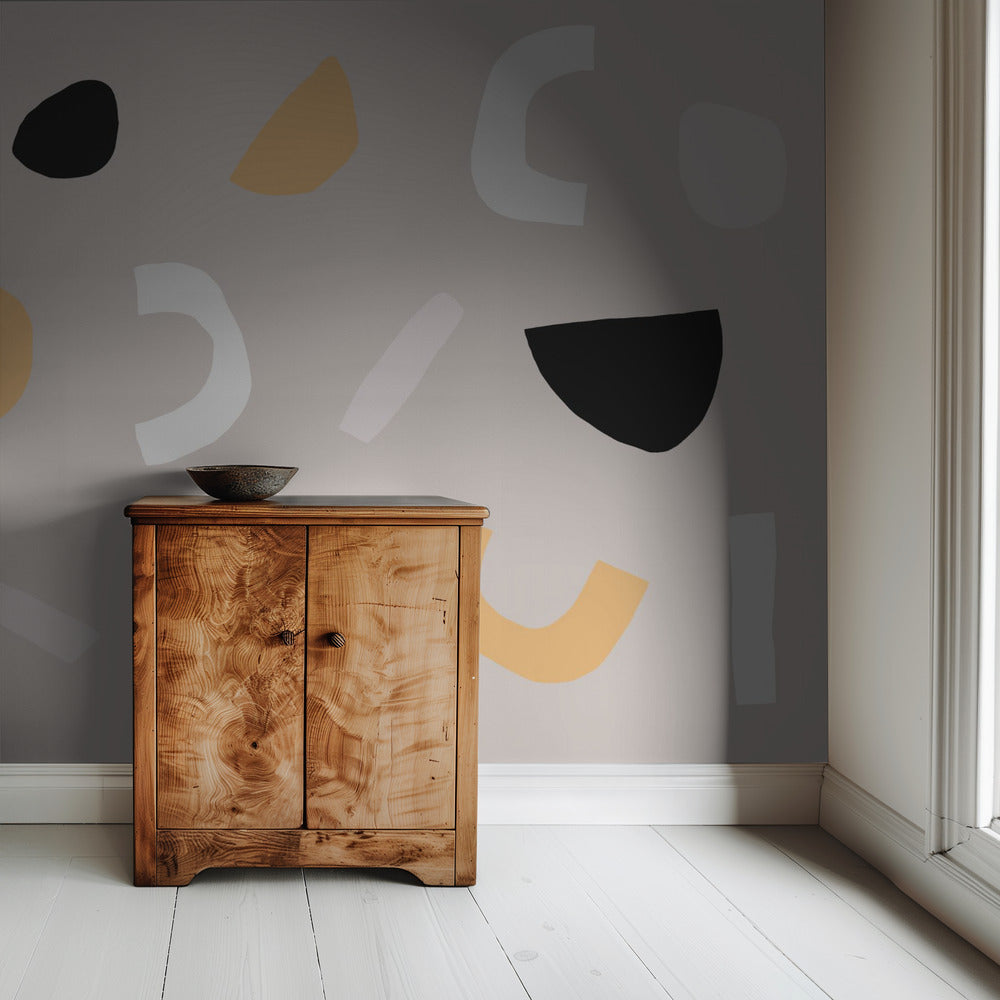 Geometric Shapes in Neutral Tones | Wallpaper