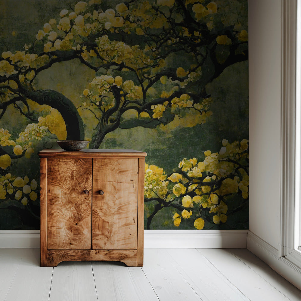 Golden Blossom Tree | Wallpaper