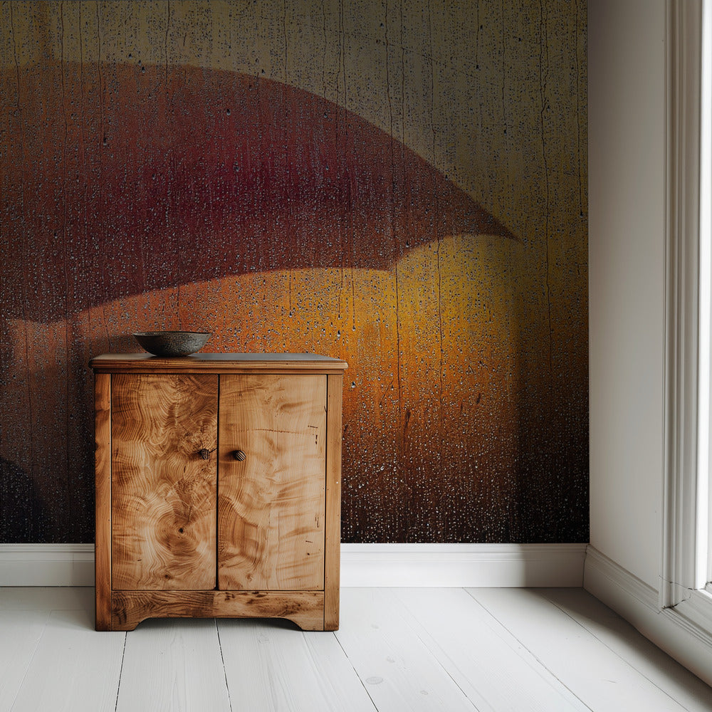 Metallic Wall in rain | Wallpaper