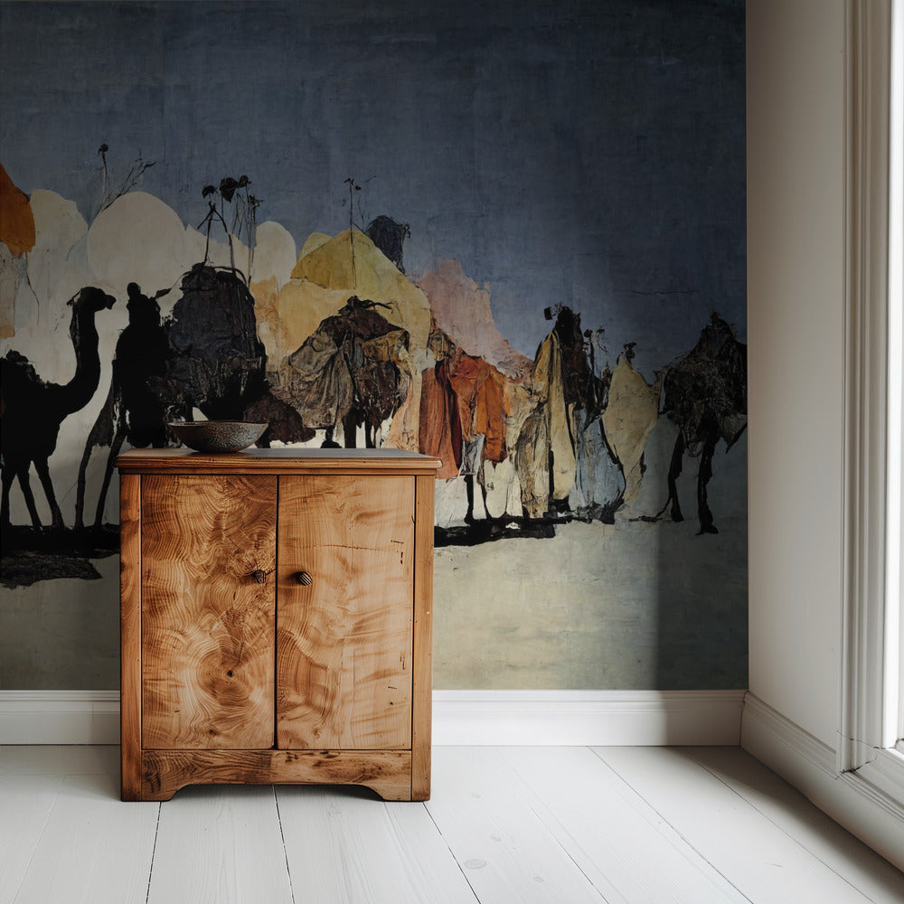 Desert Caravan Journey | Wallpaper