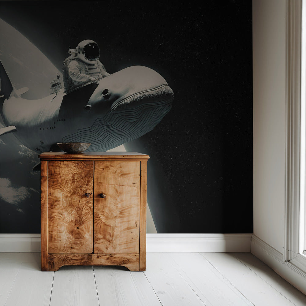 Cosmic Whale Ride | Wallpaper