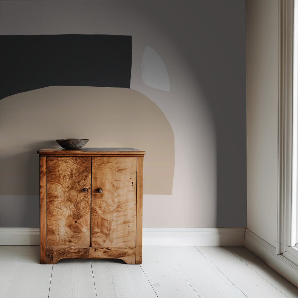 Geometric Shapes In Neutral Tones | Wallpaper