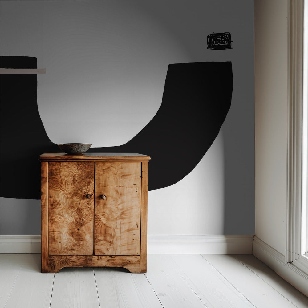 Black Geometric Shapes | Wallpaper