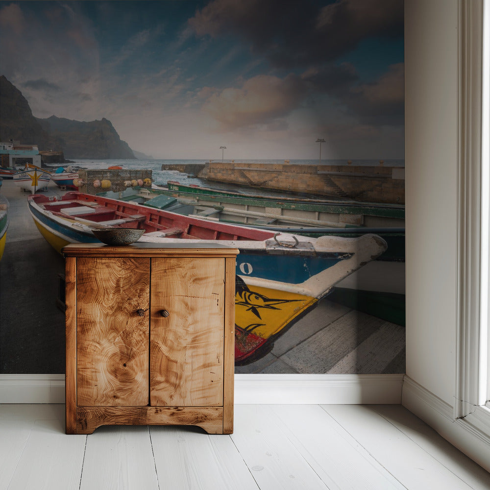 Colored Boats | Wallpaper