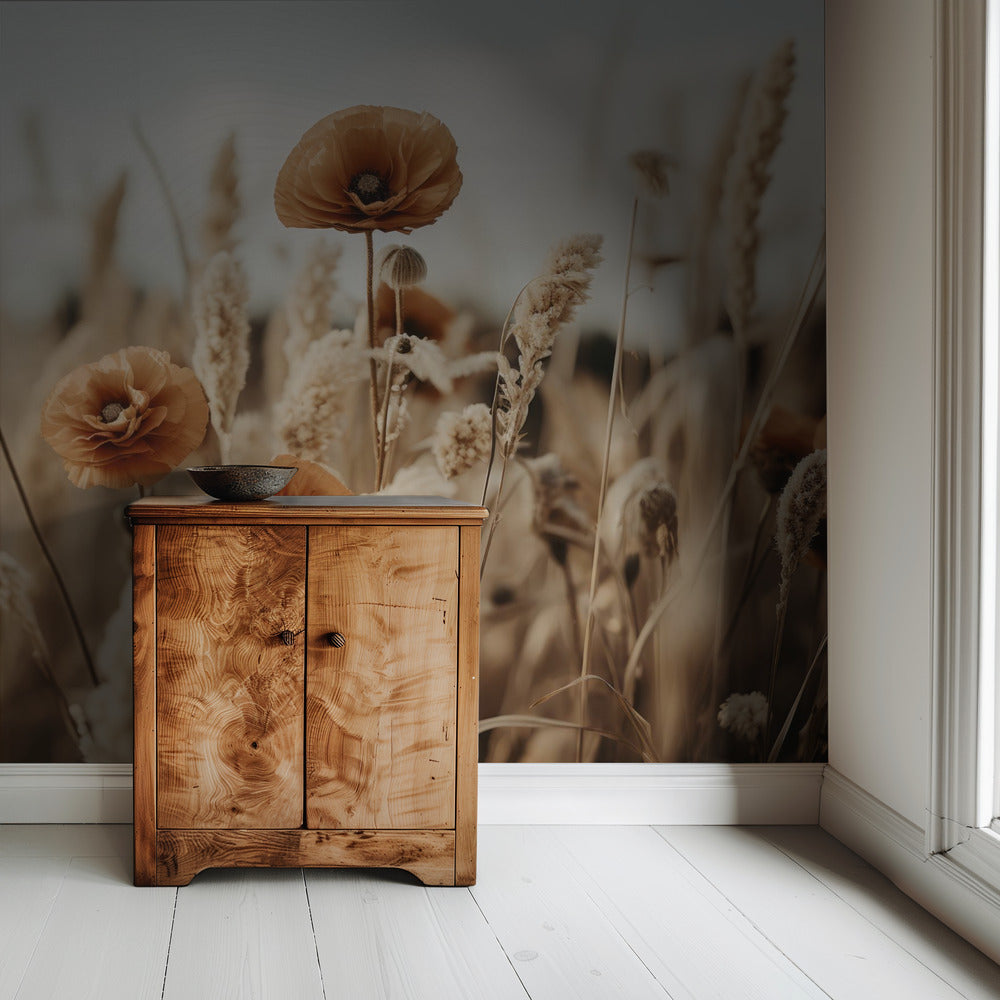 Poppies in Breeze | Wallpaper