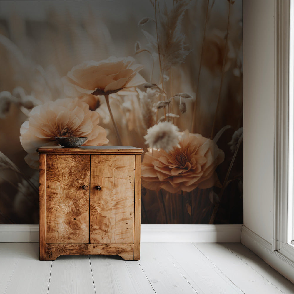 Golden Blossom Glow | Wallpaper