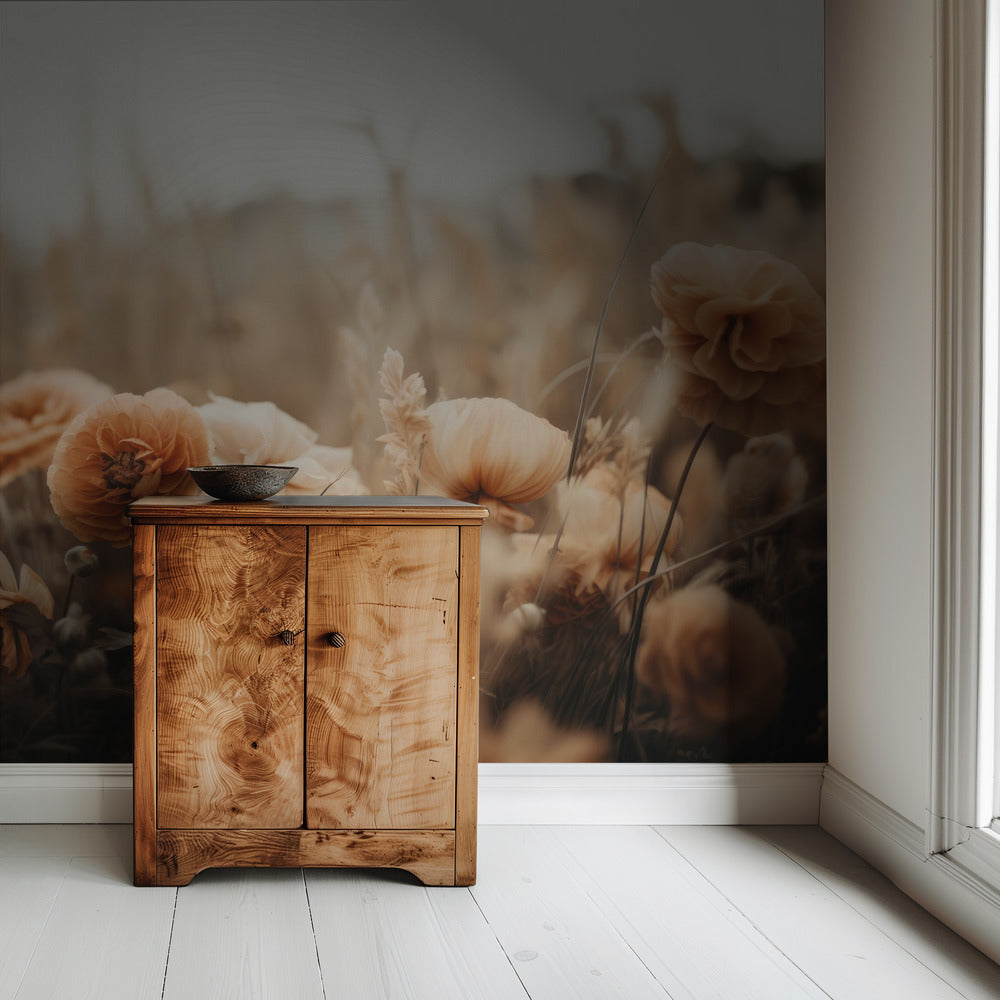 Petals in Sepia | Wallpaper