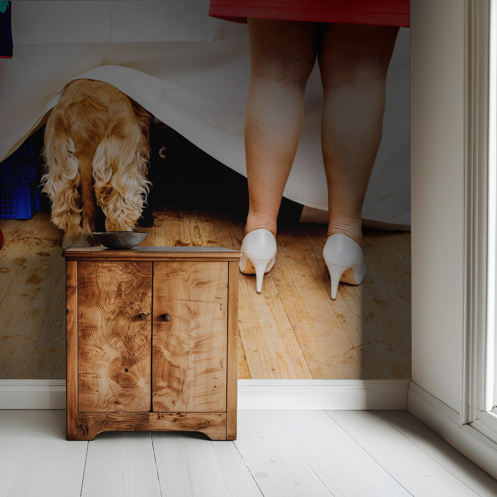 Ladies at the buffet table... | Wallpaper