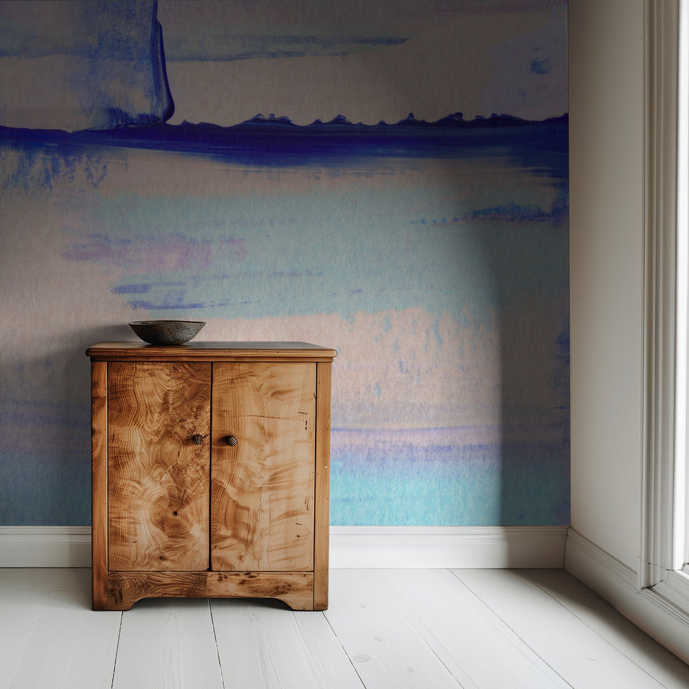 Pastel Colors Blended With Vibrant Blues | Wallpaper