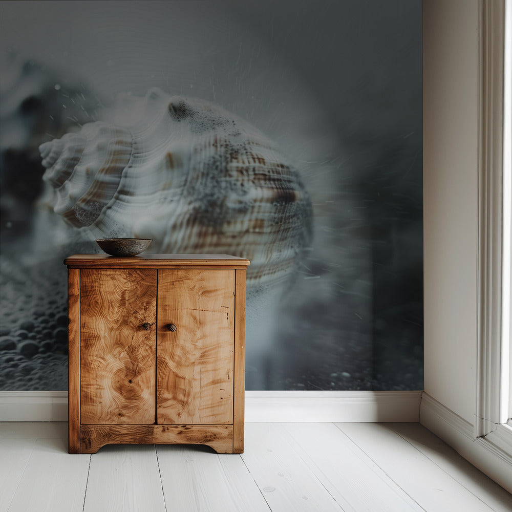Shells in Ocean Mist | Wallpaper