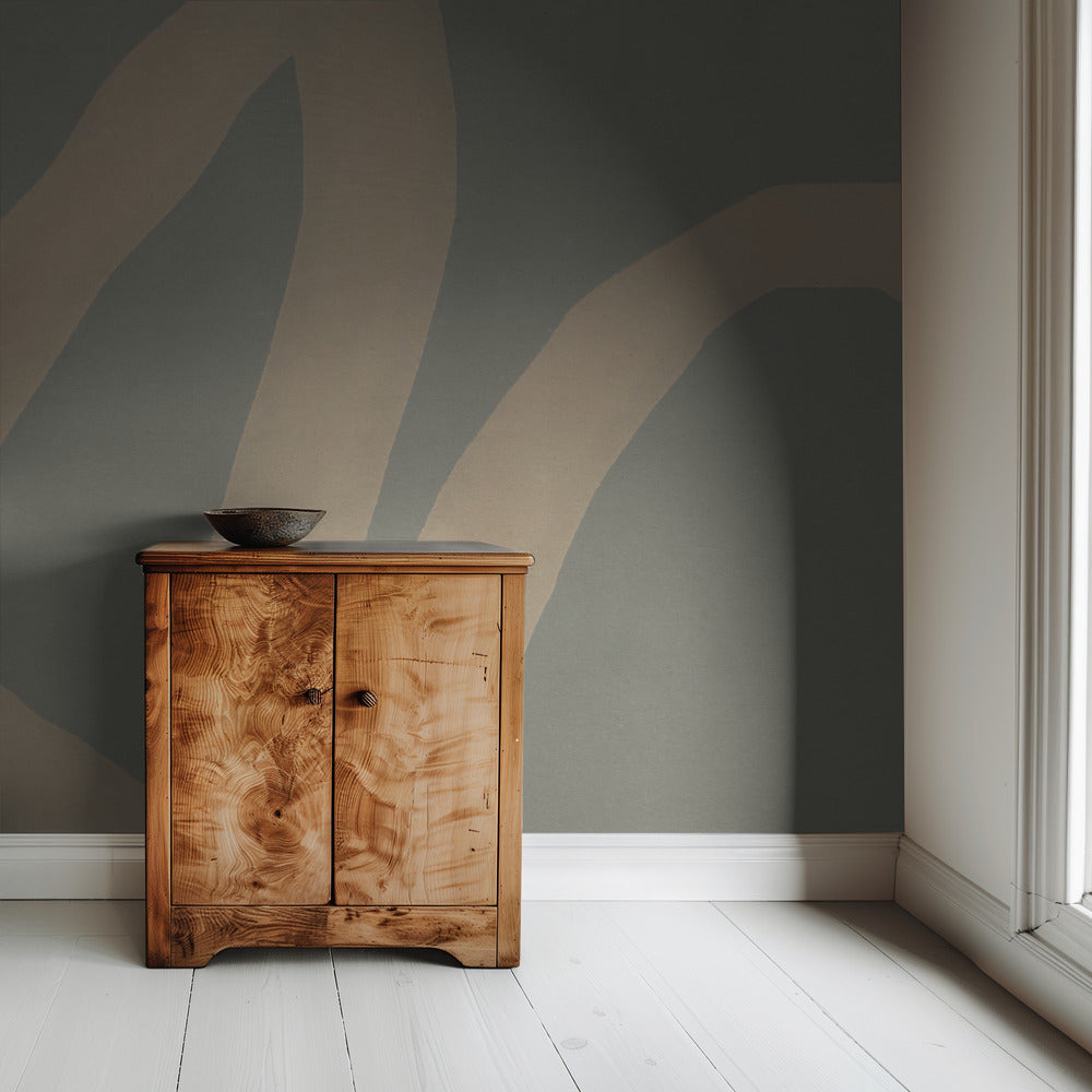 Neutral Abstract Watercolor. Minimalist In Pastel Colors No. 7 | Wallpaper