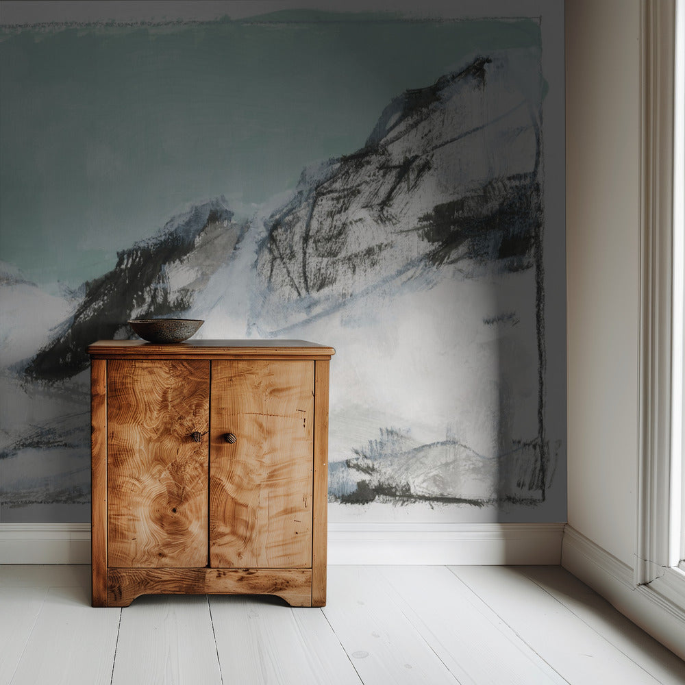 White Mountains Print No1 | Wallpaper