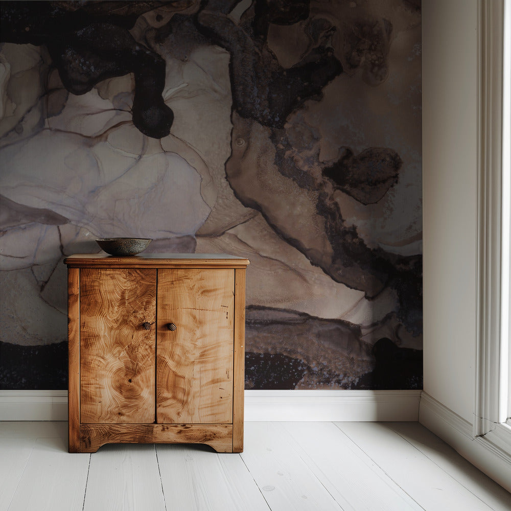 Earthy Tones and Swirling Patterns | Wallpaper