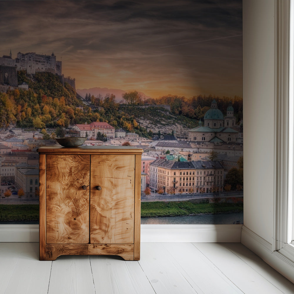 Salzburg in Fall Colors | Wallpaper