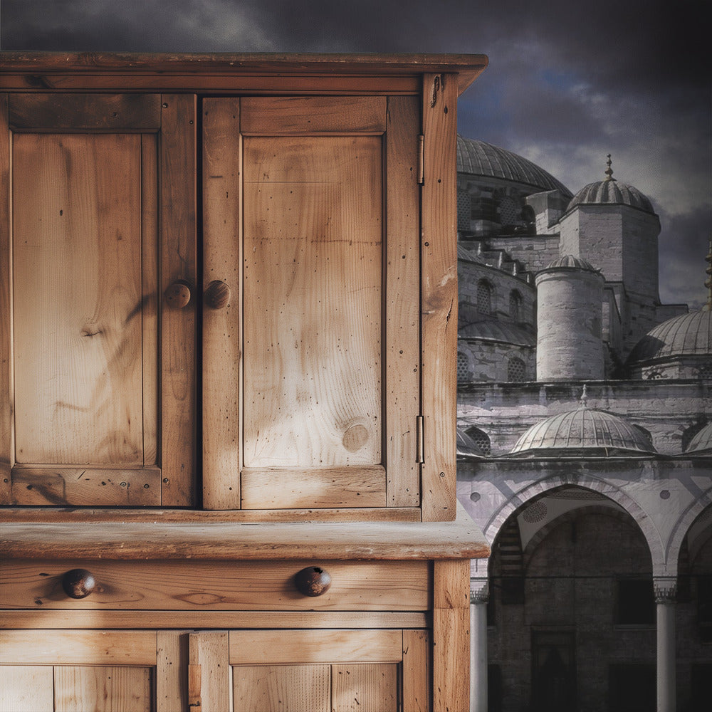 Lady and the mosque | Wallpaper