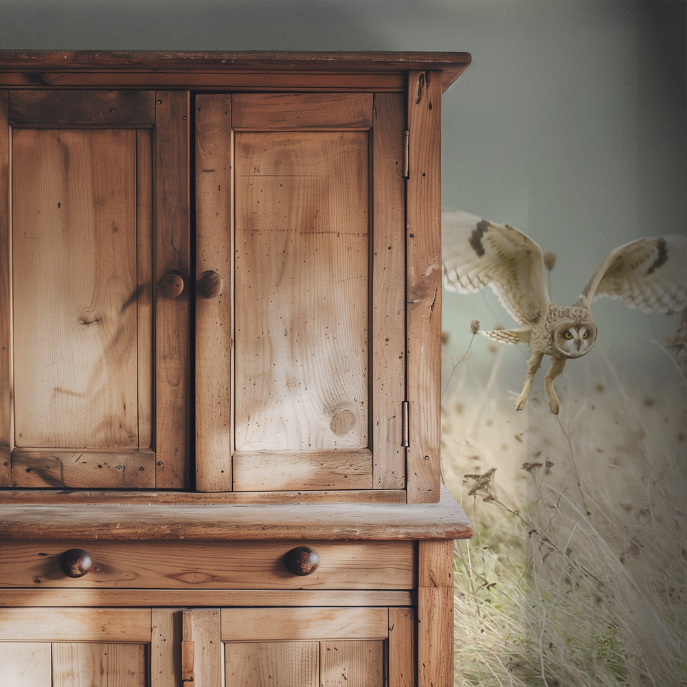 Hunting Short Eared Owl | Wallpaper