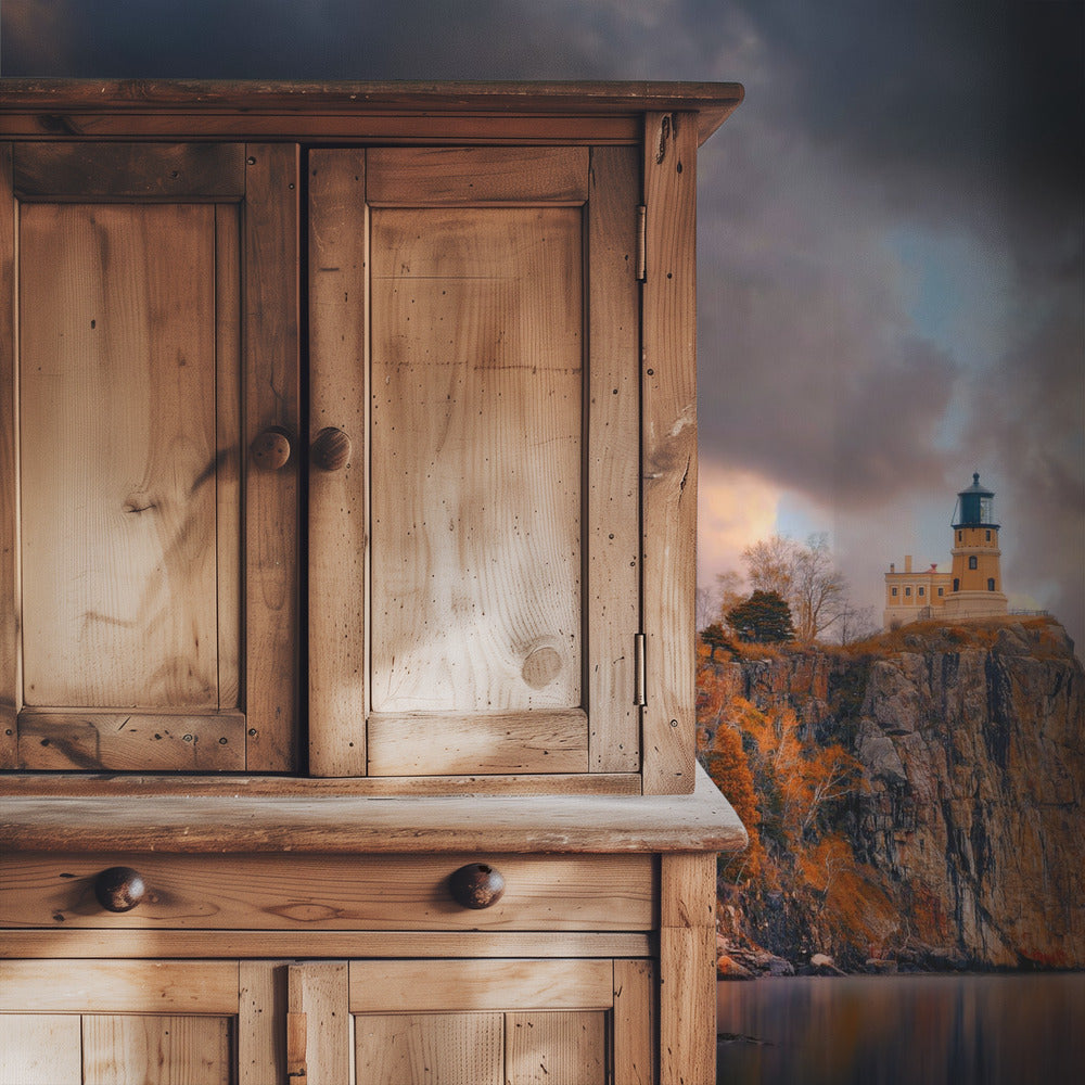 A Cloudy Day at Split Rock Lighthouse | Wallpaper