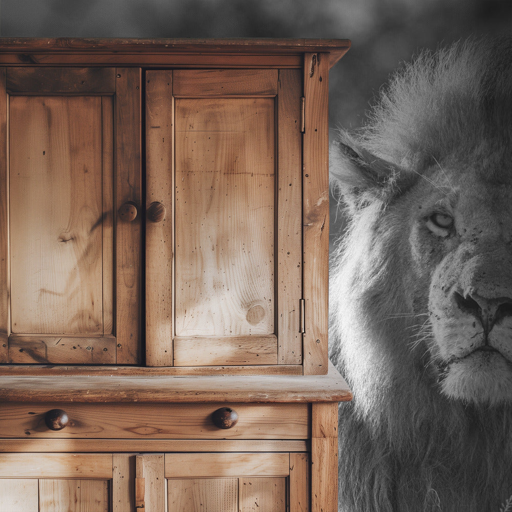 Monochromatic lion king | Wallpaper